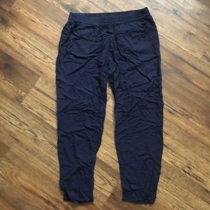 Navy blue casual pants from H&M